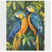 Parrots -exotic oil painting 